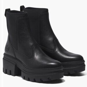 Timberland Everleigh Platform Chelsea Boot Black Women 8.5